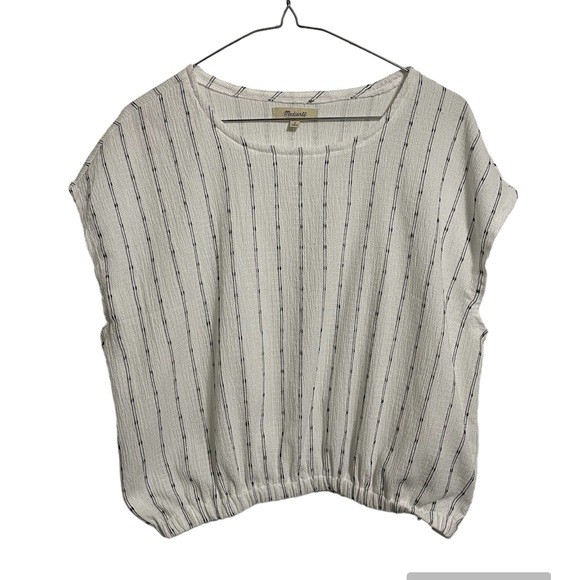 Madewell Tops - Madewell oversized women’s small polyester blend sleeveless cropped blouse